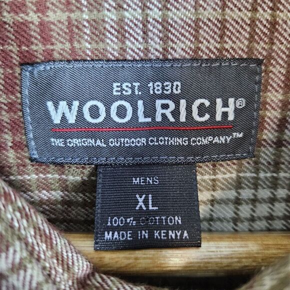 Woolrich Men's NWOT Flannel Shirt/Jacket Plaid Size XL 100% Cotton For Outdoors - Picture 6 of 14